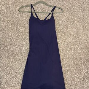 HALARA Deep Blue Spaghetti Strap Dress